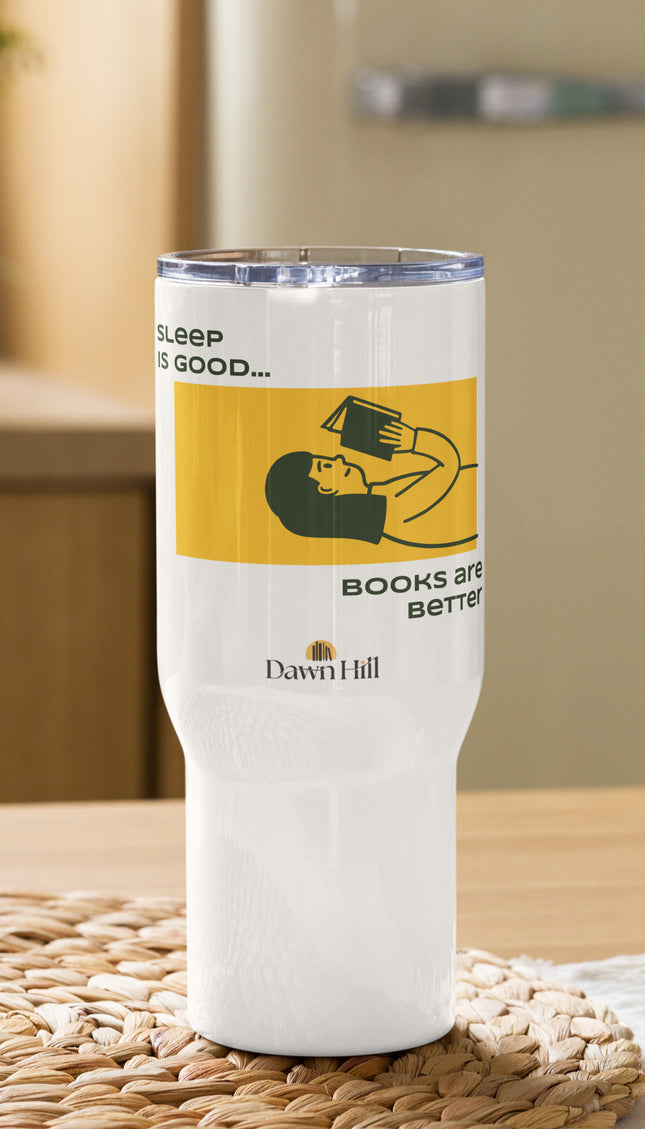 Travel mug with a handle