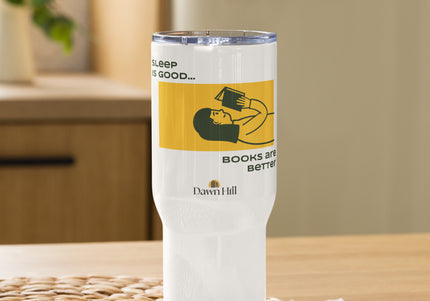 Travel mug with a handle